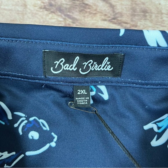 Bad Birdie The Shallows Performance Golf Short Sleeve Supersoft Polo Size 2XL - Picture 5 of 10